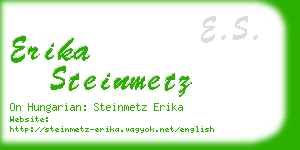 erika steinmetz business card